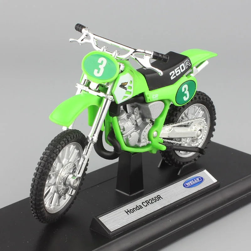 1:18 мини welly honda cr250r CR мотоцикл для мотокросса из металла Diecasts& Toy Vehicles масштабная модель велосипеда эндуро dirt toy car kid