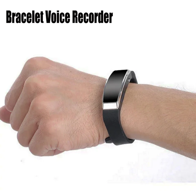 Wristband Bracelet Voice Activated Recording 8GB Digital Voice Recorder Sound Audio Recorder MP3 Player USB Mini Dictaphone Pen
