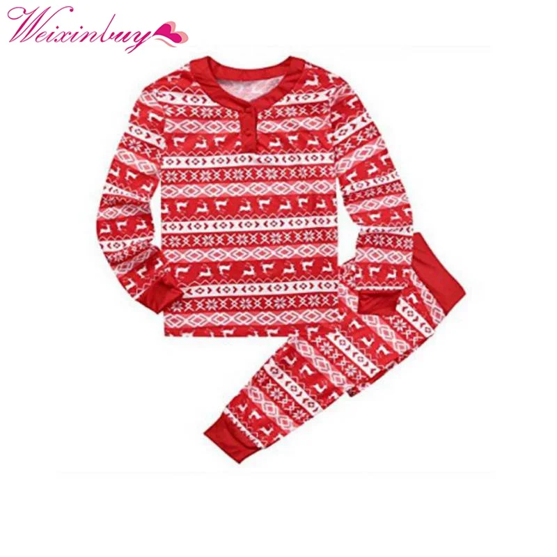 

3-18M Family Matching Winter Christmas Pajamas Set Dad Mom Kids Baby Sleepwears Outfits Clothes