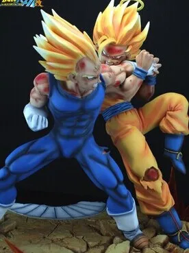 Dragon Ball Goku VS Vegeta resin Enchanted 2014 hot minecraft action figure toys minion for EMS | Игрушки и хобби