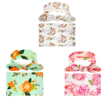 

Newborn Soft Infant Swaddle Blanket Baby Floral Wrap Swaddling Receiving Blankets Newborn Photography Wraps Swaddle Photo Props