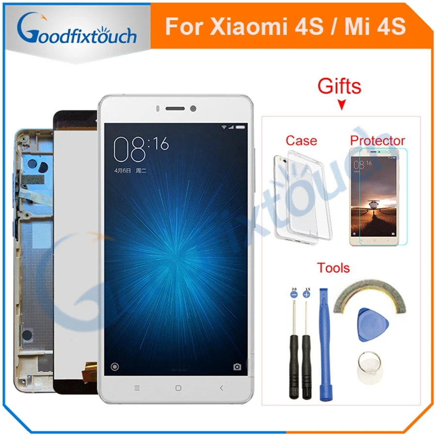 

For Xiaomi Mi 4S LCD Screen Touch Digitizer With Frame Assembly Replacement For Xiaomi Mi4S Mi 4S LCD Display