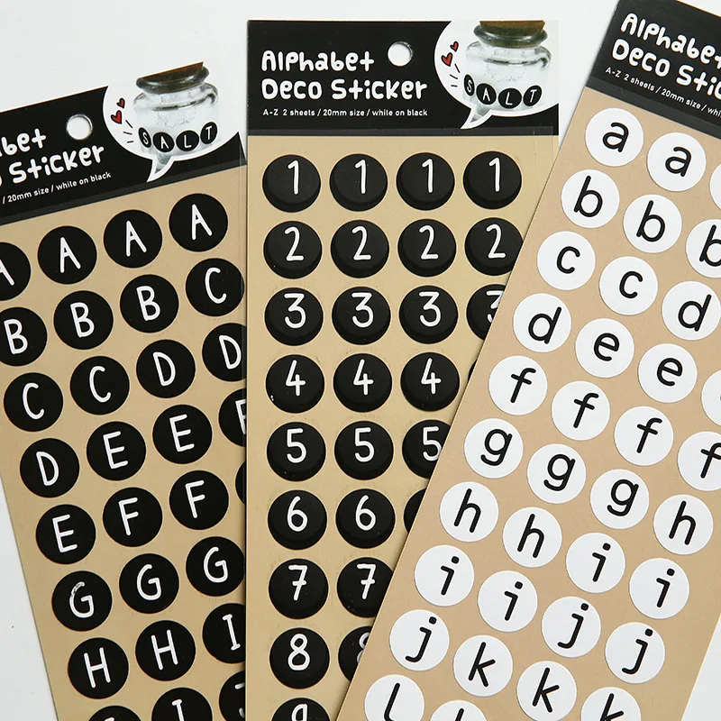 

Numbers&Alphabet DIY Kawaii Stickers, Cute Stickers For Kids/Diary/ self adhesive scrapbook