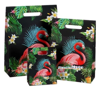 

Flamingo potable Paper Gift Bags,clothing jewelry packing, sweet Valentine's Day gift Bag, Wedding Birthday Party Supplies Bags