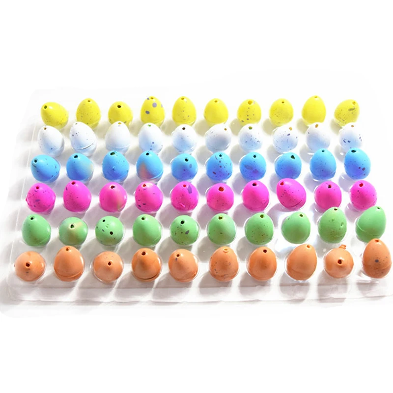 

Novel 60Pcs/set small Cute Magic Growing Dino Egg Hatching Dinosaur Add Water Eggs Child summer Toy Gift without Retail box