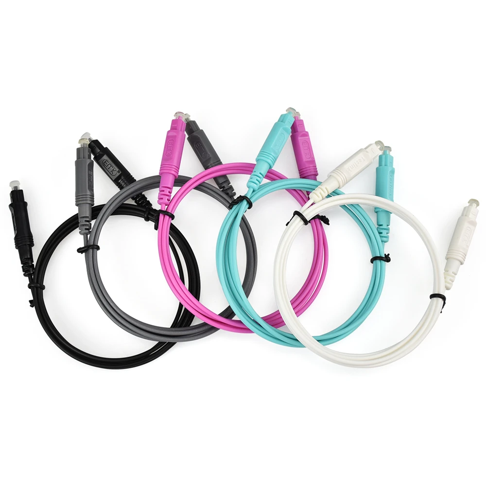 EMK Digital Toslink cable SPDIF cable Optical Audio Cable 1m 2m 3m OD2.2mm black pink white blue grey optical cable for DVD Xbox EMK Digital Toslink cable SPDIF cable Optical Audio Cable 1m 2m 3m OD2.2mm black pink white blue grey optical cable for DVD Xbox