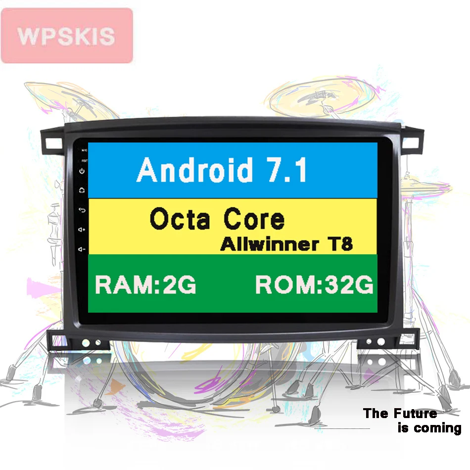 Best 2+32G Android 7.1 Car DVD Player for Toyota LC 100 Land Cruiser 100 2003 2004 2005 2006 2007-18 BT WIFI GPS Navigation System 2 Best 2+32G Android 7.1 Car DVD Player for Toyota LC 100 Land Cruiser 100 2003 2004 2005 2006 2007-18 BT WIFI GPS Navigation System 2