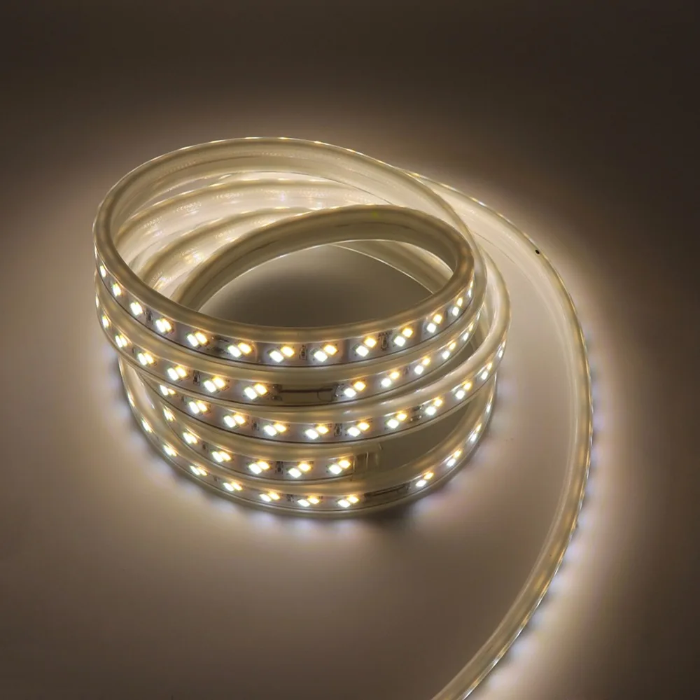 Светодиодная лента с цветовой температурой 220 В 5730 SMD 120LED s/m холодный белый и