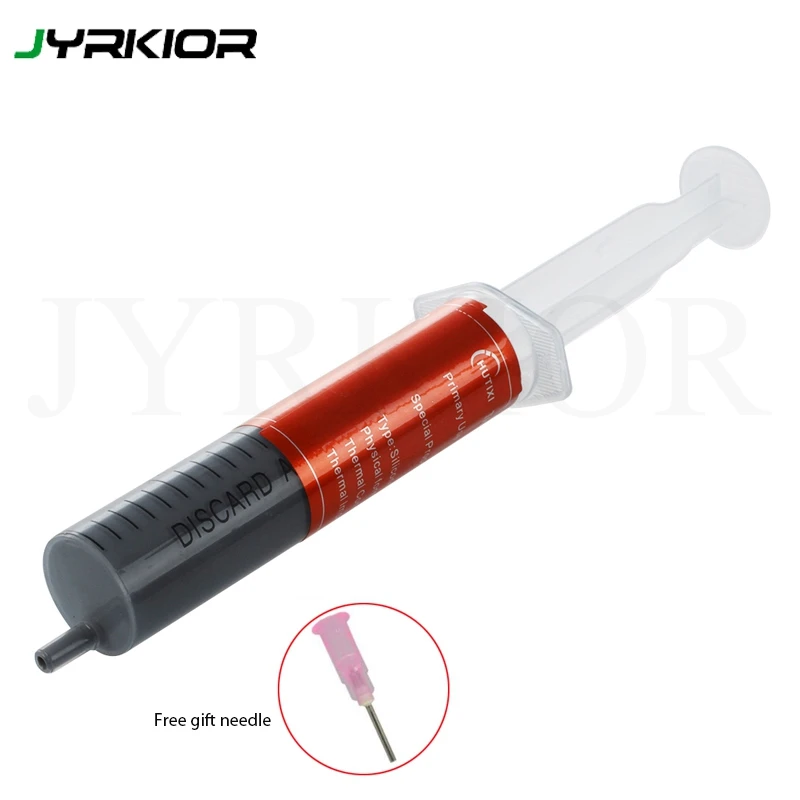 

Jyrkior 30g Silicone Heat Paste WLP Cooling Paste For CPU Chip Cooler Heatsink Paste Conductive Compound ABS Material