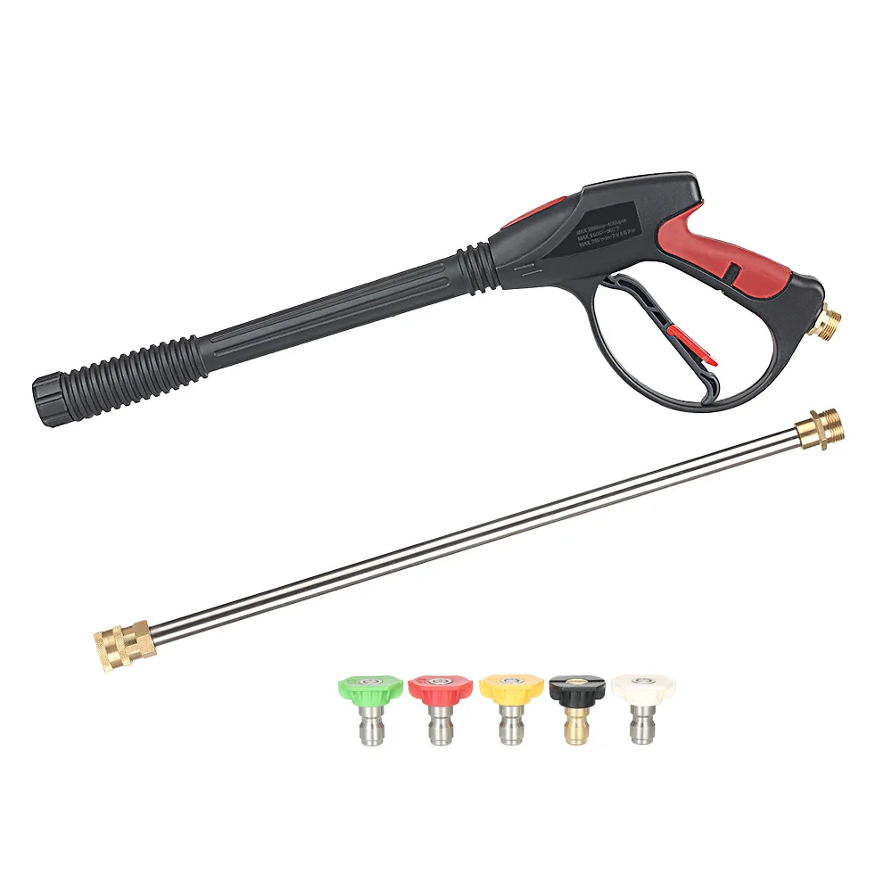 Pressure Washer Gun 4000 PSI Spray Gun with 18" Extension Wand + 4