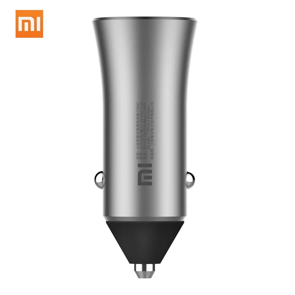 

Xiaomi Mi Car Charger Dual USB Quick Charge 5V/2.4A 9V/2A 12V/1.5A Max 18W Fast Charge Edition With LED Light for Xiaomi Samsung