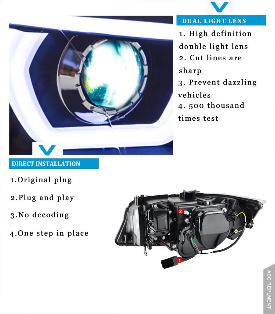 2 шт. светодиодный фары для BMW X5 E70 2007-2013 светодиодный автомобильный фонарь ангельские глазки ксенон HID комплект Противотуманные фары светодиодный дневные ходовые огни