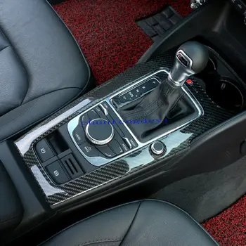 

carbon fiber Console Center Shifter Panel Cover Trim ForAudi A3 8V 2013-2016