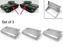 Mato Metal storage Box(set of 3pcs) for 1/16 1:16 RC Russian KV-1 Tank,metal parts,KV-1 tank parts