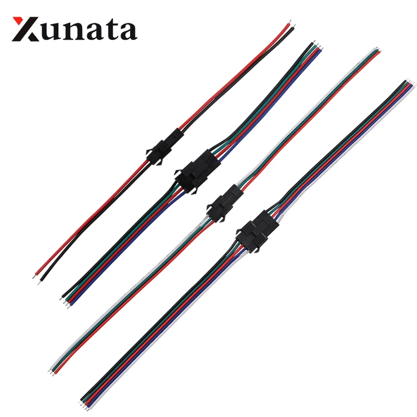 

2PIN/3PIN/4PIN/5PIN Male Female Connector JST Plug Wire Cable Pigtail Plug 5/10/20/50 Pairs