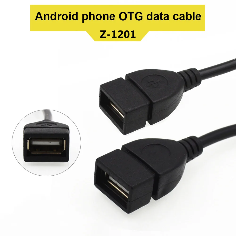 

Micro USB OTG Adapter Cable USB 2.0 Connector Cord for Android Xiaomi Redmi Note 5 Samsung S6 DU55