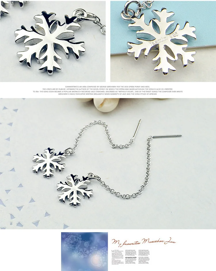Snowflake Earrings Image 3