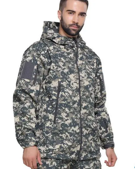 Army тактическая куртка человек скрытень Акула кожи Soft Shell TAD V4.0 военных пальто Мужчины куртка водонепроницаемая одежда - Цвет: 4