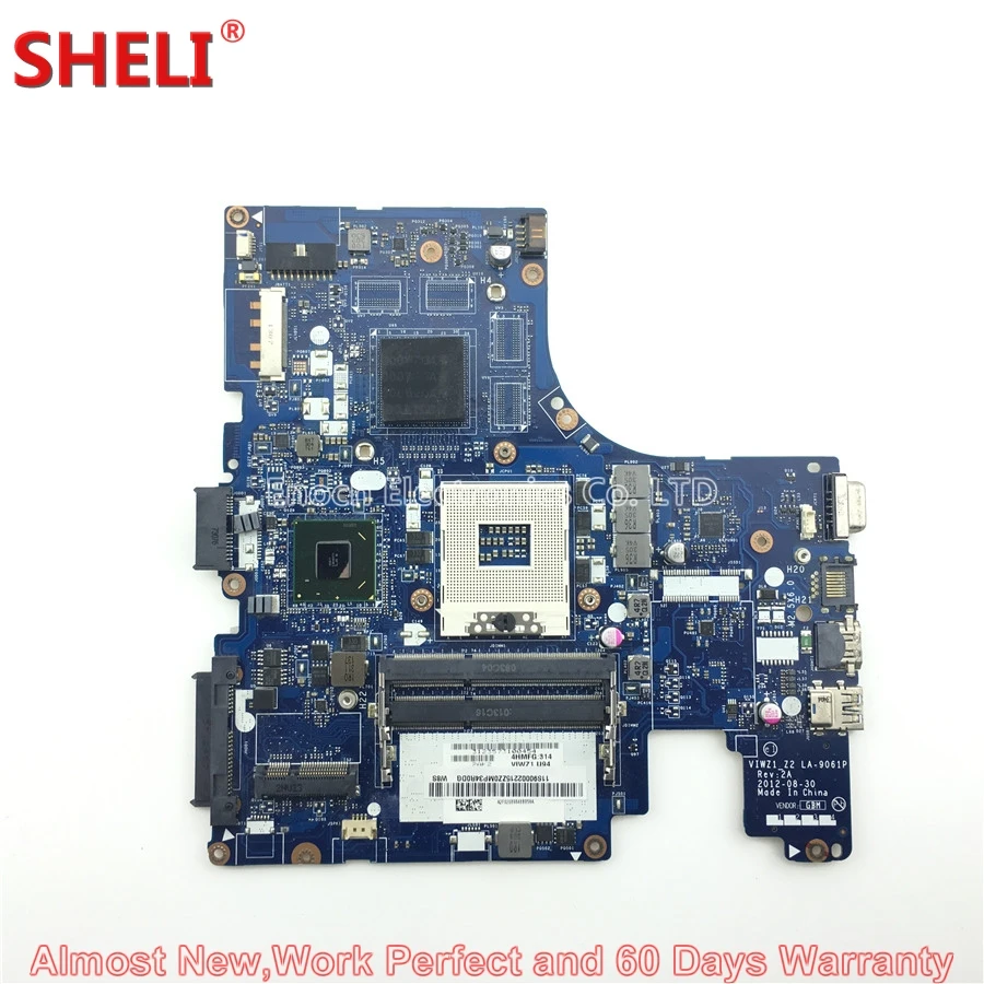 90002215 11S90002215 Laptop Motherboard For Lenovo Ideapad Z400 P400 VIWZ1_Z2 LA-9061P s989 HM76 DDR3 1