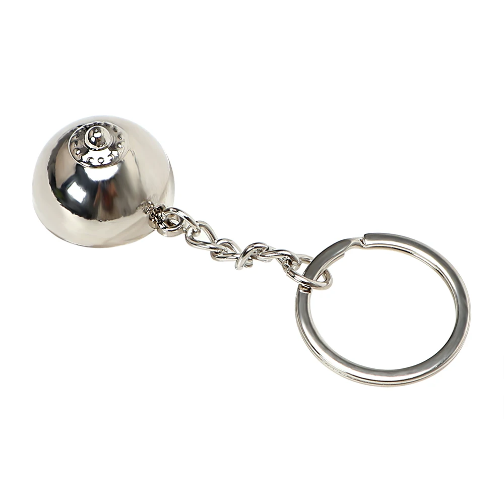 YOSOLO брелок для ключей в форме груди, креативный брелок для ключей, автомобильные аксессуары, брелок для ключей в виде сосков, украшение, металлический брелок для ключей, брелок для ключей