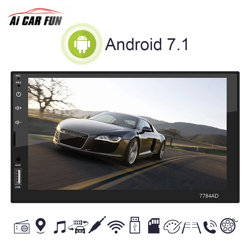 Автомобильная система 2 Din 7 дюймов Android 1 MP5 Bluetooth телефонные звонки музыка GPS