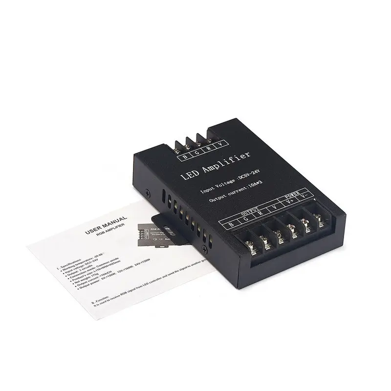 30 шт. DC5V 24V 30A RGB светодиодный усилитель сигнала повторитель контроллер для SMD 3528 5050