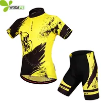 WOSAWE Mens Cycling Short Sleeves Jersey Bike Bicycle Sets Shirts Wear MTB Clothing