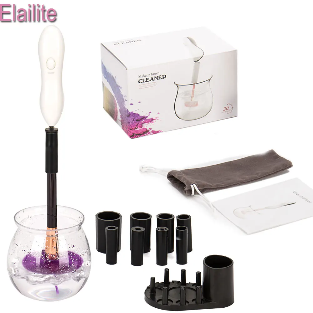 

Elailite Makeup Brush Cleaner Convenient Silicone Make up Brushes Cleanser Cleaning Tool Machine