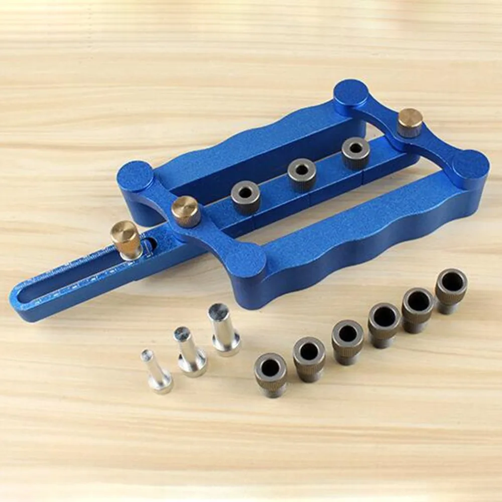 

Woodworking Punch Locator Drill Guide Hole Drilling Jig Tools Kit Hole Drilling Bit Punch Locator Woodworking Tools