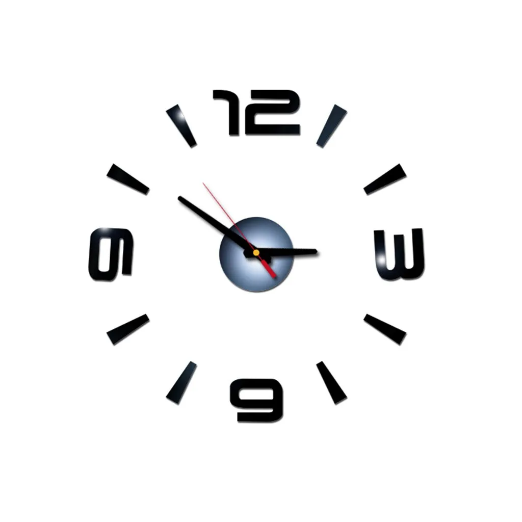 

Wall Sticker Clock 3D DIY Roman Numbers Acrylic Mirror Home Decor wall clock modern design pendulum london living room 19JUL23