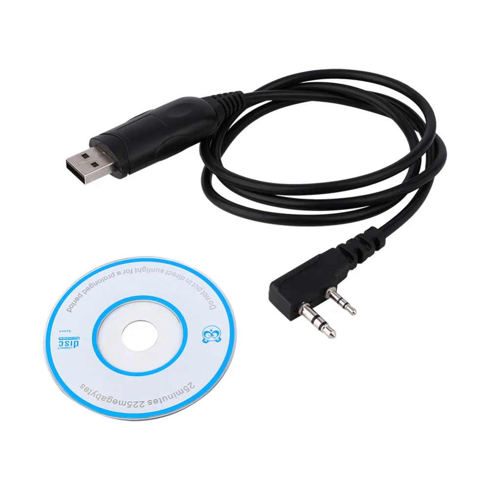 Оригинальный кабель для программирования Baofeng с 2 контактами USB рации радио Kenwood UV