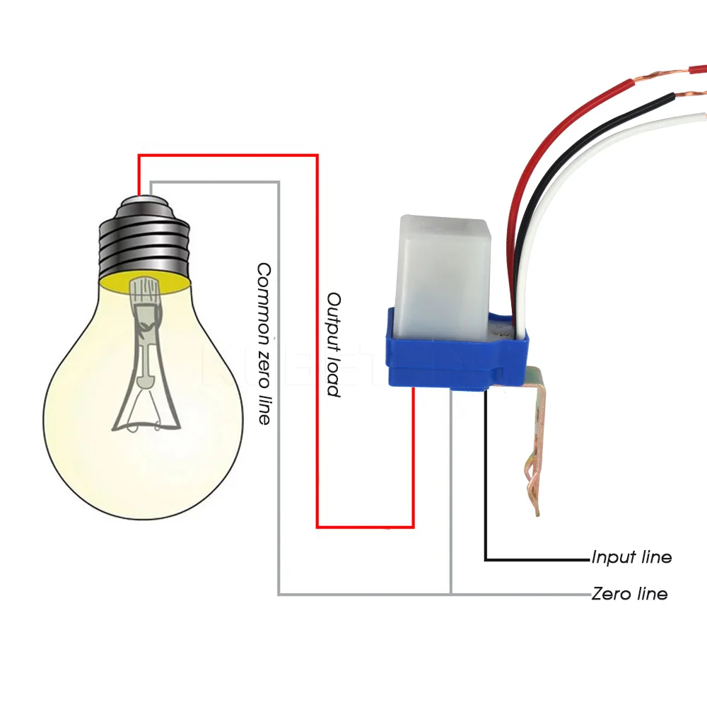 

1pcs Automatic Auto On Off Photocell street Light Switch Photo Control Photoswitch Sensor AC 12V/24V/110V/220V 50-60Hz 10A