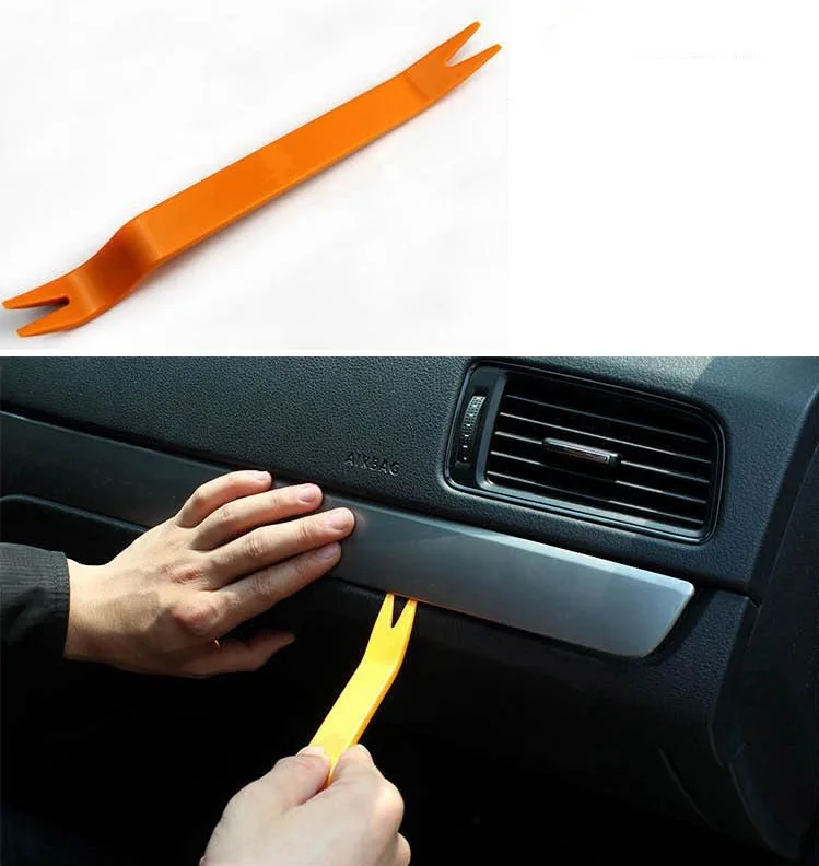 4 pcs Car Radio Stereo Door Clip Trim Dash Panel Install Removal Pry Tool Plastic Kit Automotive Repair Tools Accessories