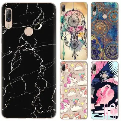 

For Lenovo K5 Pro Case Dream Catcher Flamingo Marble Scale Painted Soft TPU Back Silicone Mobile Cover Phone Back Cover Cases