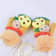 1 пара; детские варежки; зимние перчатки с милым рисунком; теплые зимние перчатки для маленьких мальчиков и девочек