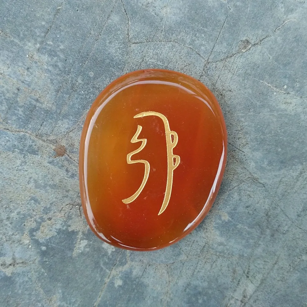 carnelian stone reiki symbol