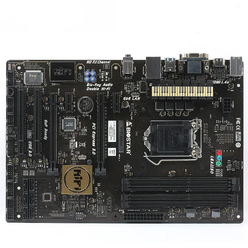 Used,BIOSTAR Hi-Fi B85Z5 Desktop Motherboard Intel B85 LGA 1150 DDR3 32G  SATA3 USB3.0,100% tested good - AliExpress Computer & Office