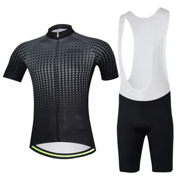 

Aogda Black Short Sleeve Bike Clothes Cycling Jersey Men Set Summer Breathable Cycling Clothing Quick Dry Bicycle Wear