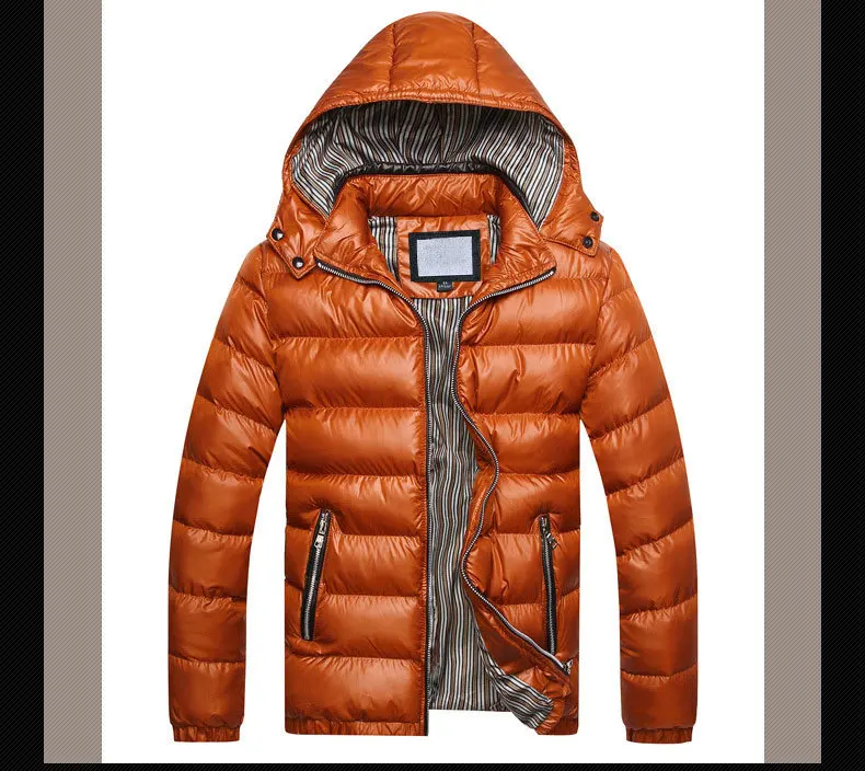 Известный бренд теплая мужская зимняя куртка теплая парка пальто для мужчин легкая куртка пальто плюс размер: M-3XL
