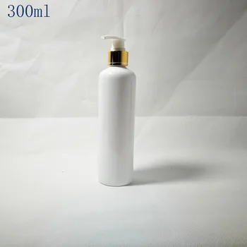 

30pcs 300ml white PET Lotion Pump Bottle,white Plastic Cosmetic Container,Empty Shampoo Sub-bottling,Shower Gel Bottles