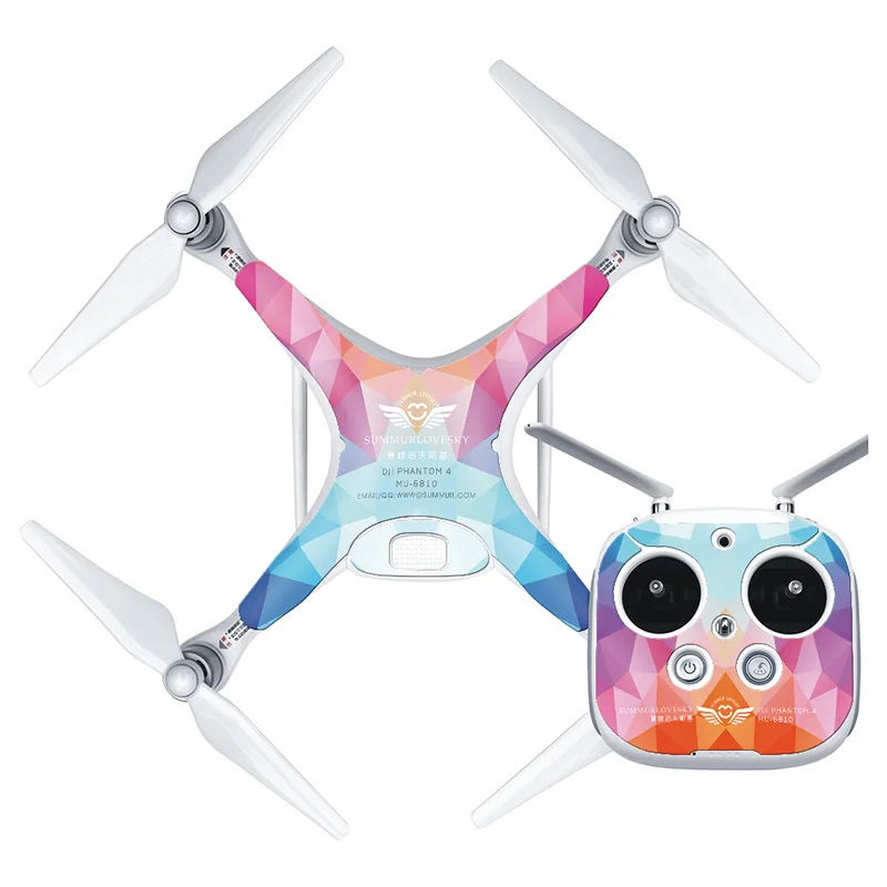 TN-DJ4-0506 Водонепроницаемый защитный чехол-наклейка для DJI Phantom 4 наклейка для кожи+ контроллер дроны аксессуары для всего тела - Цвет: TN-DJ4-0506