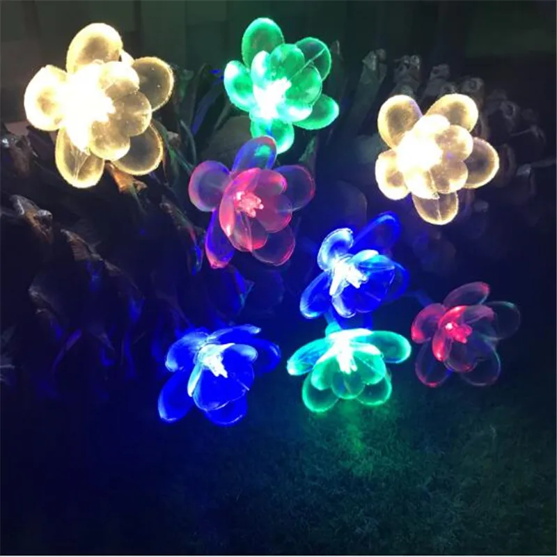 

White lotus 4M 20led string holiday lamp led night light Bookcase Fixtures for pathway Home Party Garden Christmas Tree decor