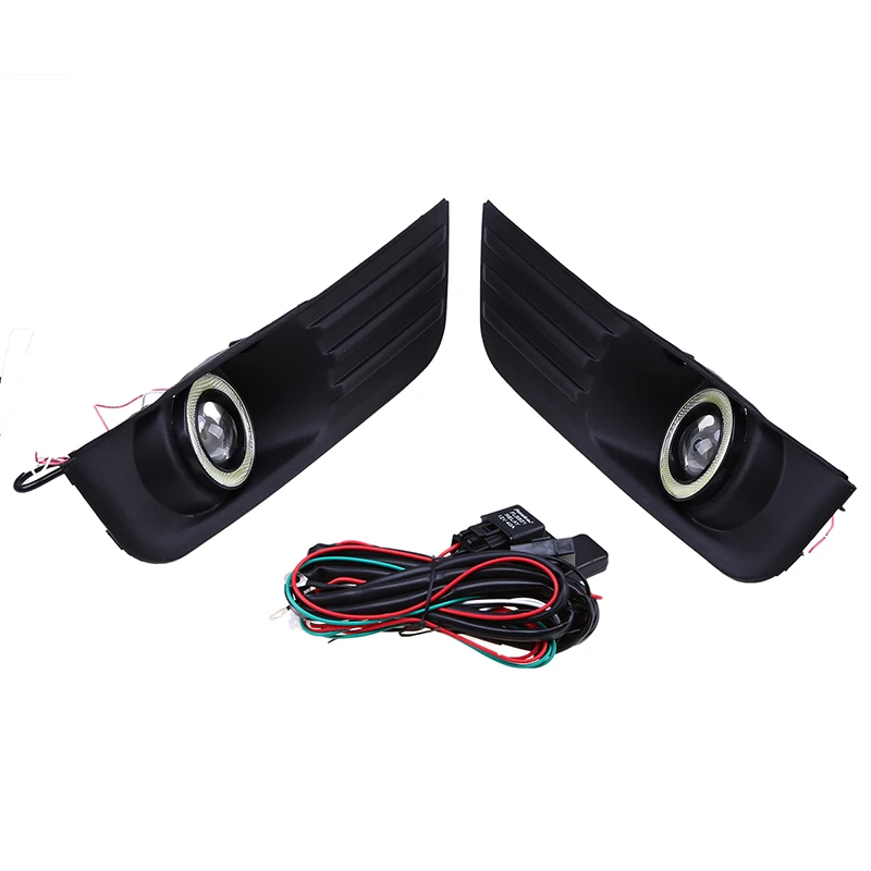  POSSBAY LED Angel Eyes DRL White Fog Lights Lamp Daytime Running Light Fit For Ford Focus MK2 DA3 5 - 32790266002