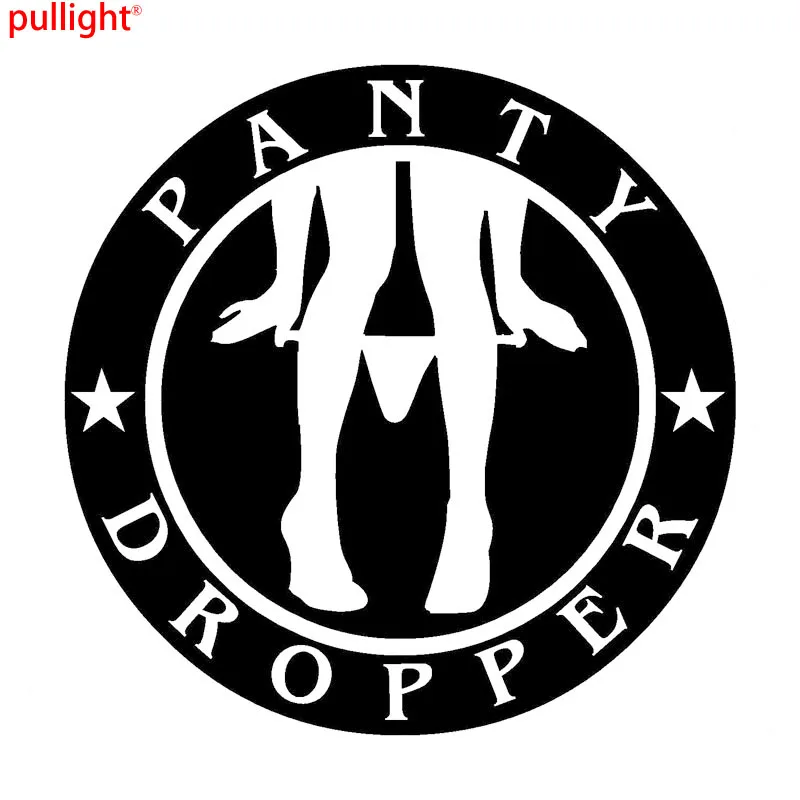 14*14cm Panty Dropper Funny Car Stickers Decals Motorcycle Decorative