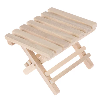 

1:12 DIY Doll House Miniature Furniture Beach Folding Table For Kids Toys For Mini Miniatures Furniture Toys Gifts For Children