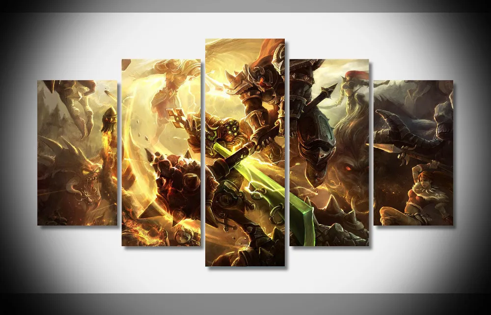 

7145 23205 league of legends poster Framed Gallery wrap art print home wall decor wall picture Gift Already to hang digital