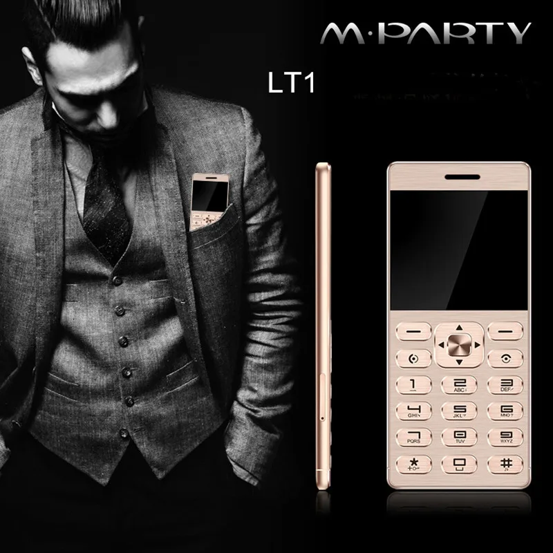 Оригинальный мобильный телефон MPARTY LT1 роскошный Ультратонкий мини с