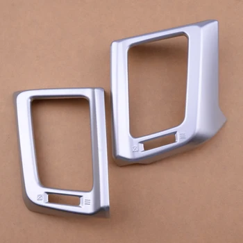 

DWCX 2pcs Car ABS Chrome Front Dashboard Air Vent Cover Trim Garnish Fit for Toyota RAV4 2013 2014 2015 2016 2017