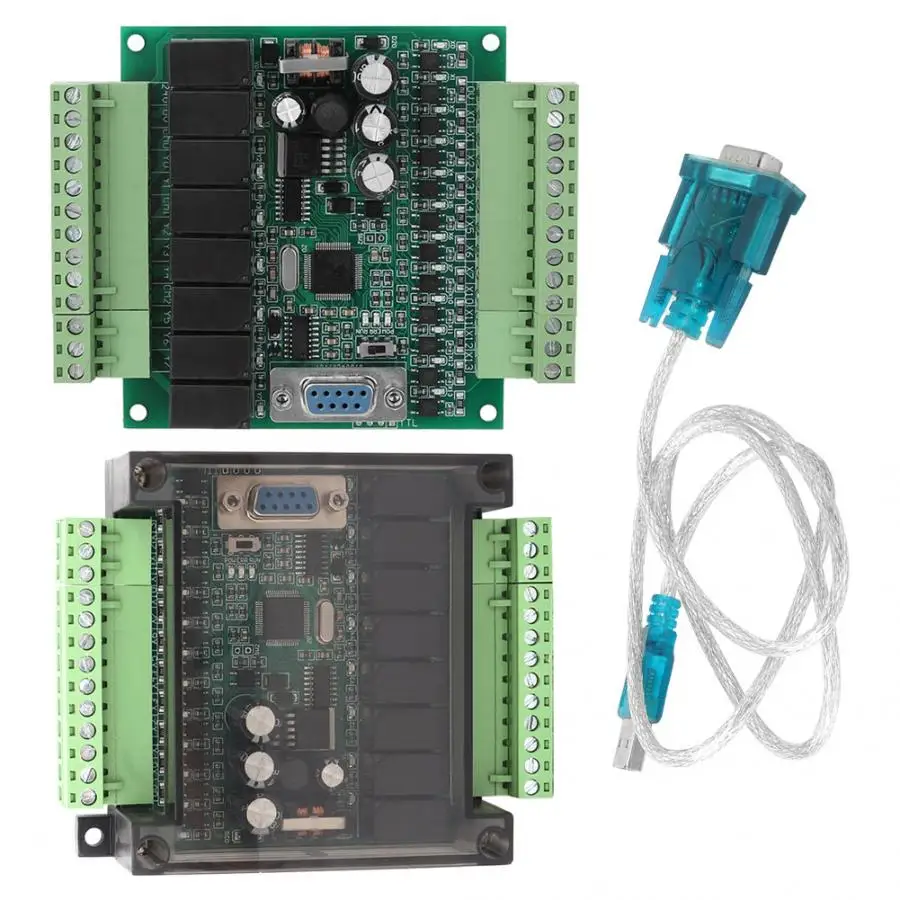 

DC Motor Driver Industrial Programmable Control Board PLC FX1N 20MR For Automatic Control DC 22V-28V Servo Drive