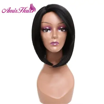

Short Bob Wig For Women Black Straight Wig Synthetic Hair Side Part Heat Resistant Fiber Glueless Ombre Blonde Brown Cosplay wig